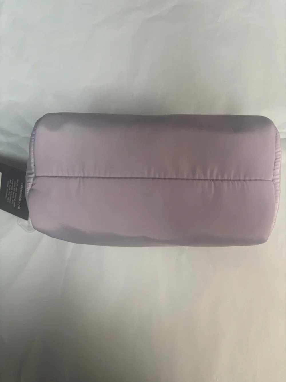 Lilac Swan Detail Drawstring Women's Bag